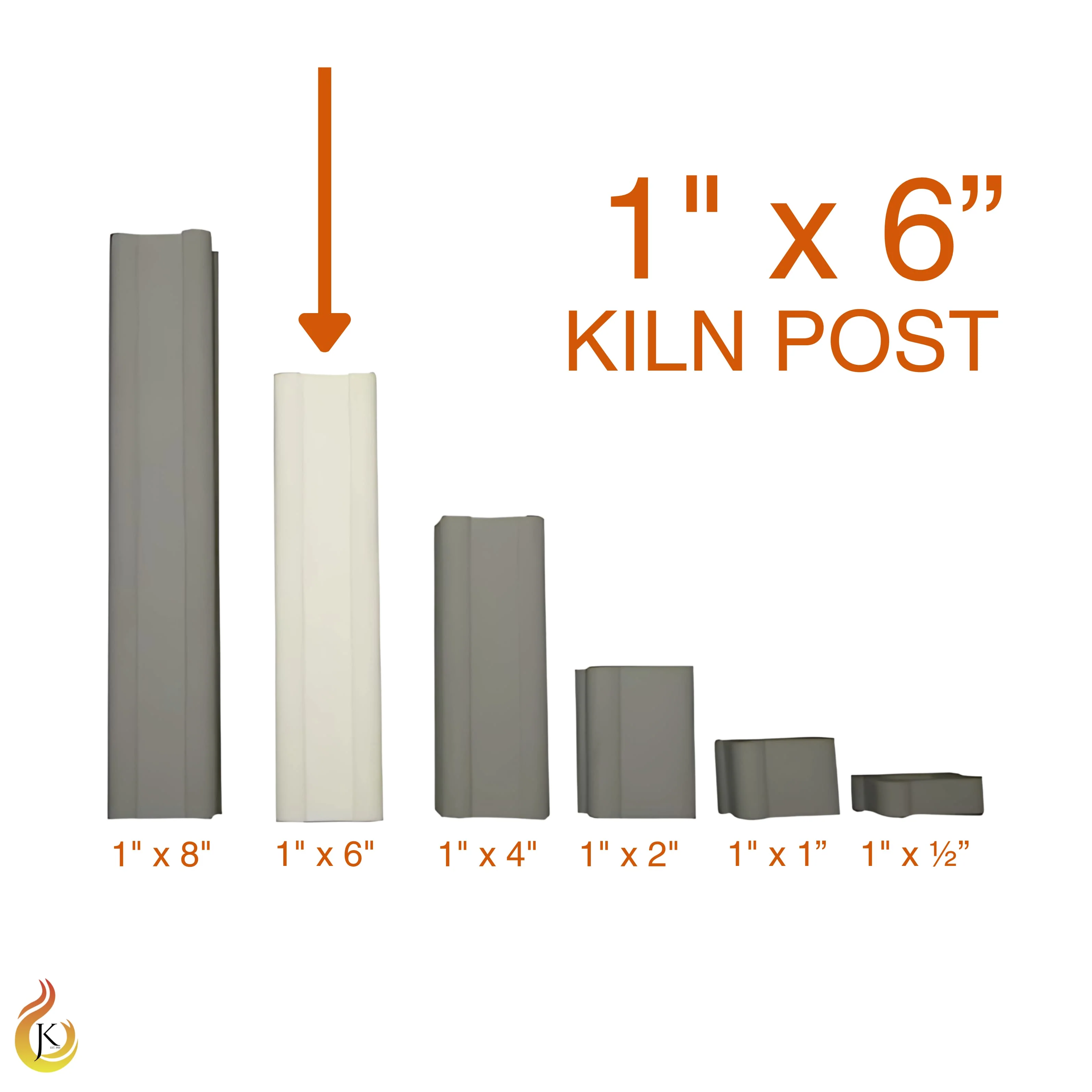 1" x 1" x 6" Kiln Post