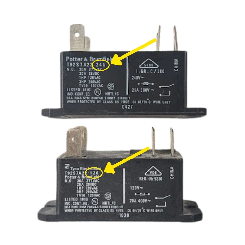 2-Pole Relay for 240V Kiln-Sitter Fire-Right Panels - Image 3